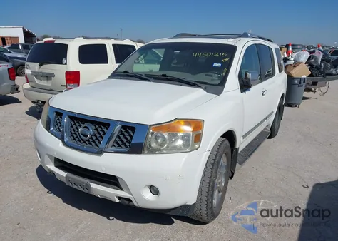 2010 Nissan Armada Platinum z USA, uszkodzony, nr VIN 5N1BA0NF6AN607748